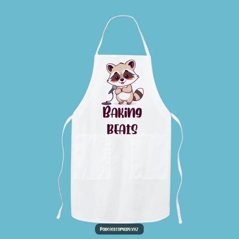 Funny Kawaii Raccoon Apron: Sing While You Cook with Flair