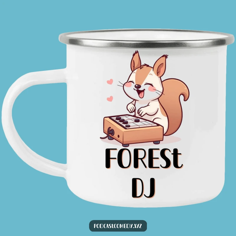 Funny Kawaii Squirrel Camping Mug: Your Mix Master on the Go