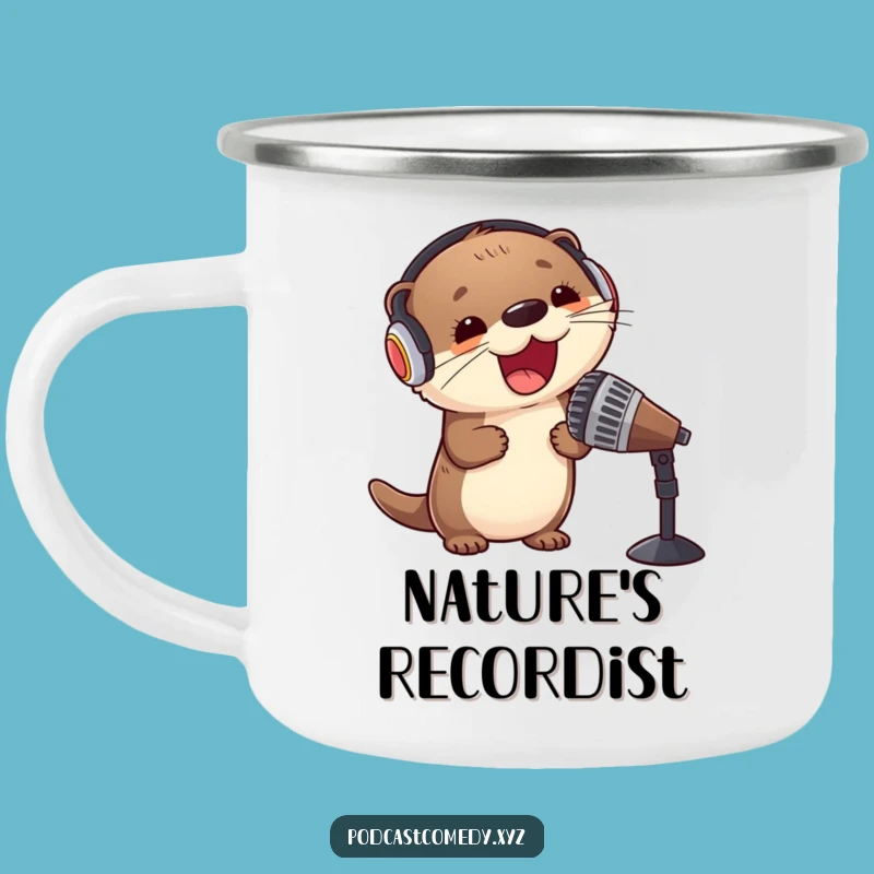 Funny Kawaii Otter Camping Mug: Your Adventure Buddy for Warm Drinks