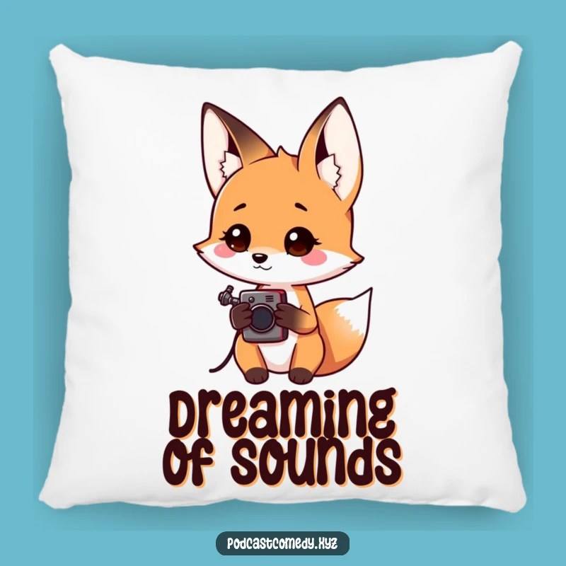 Funny Kawaii Fox Pillow: Cuddle Up with Your Curious Companion