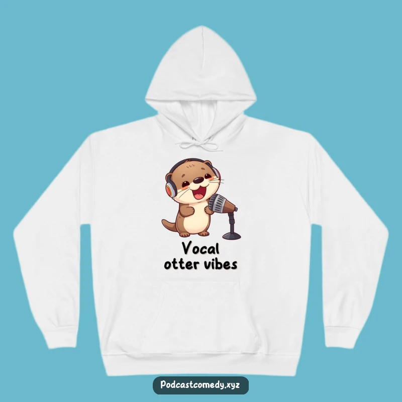 Cozy Funny Kawaii Otter Hoodie: Stay Warm and Stylish with Music Vibes
