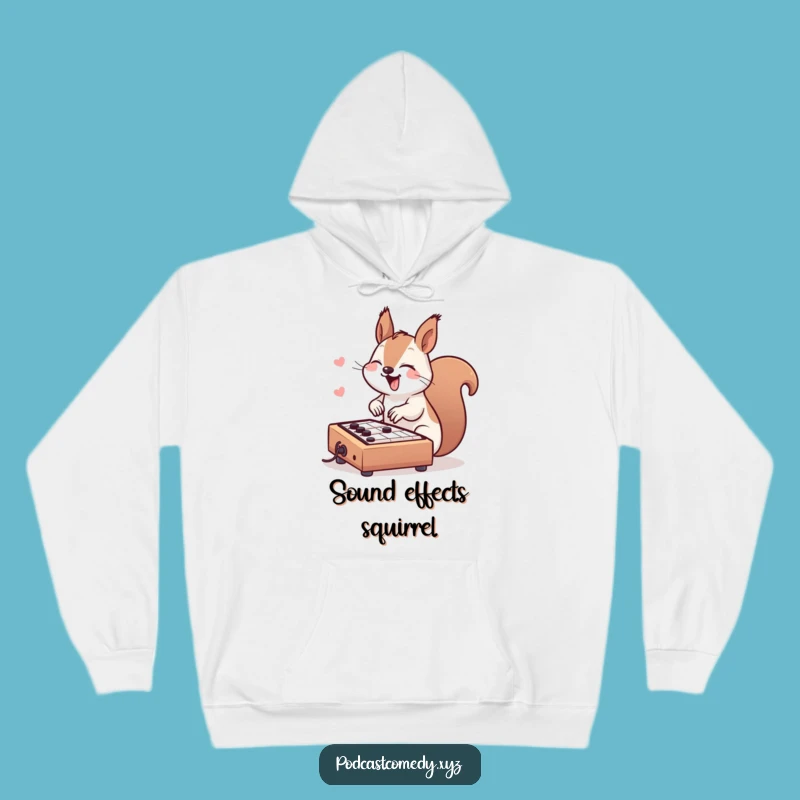 Cozy Funny Kawaii Squirrel Hoodie: Stay Warm While You Mix Beats
