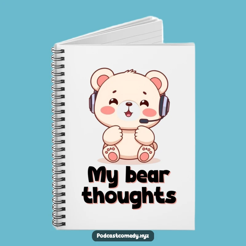 Funny Kawaii Bear Notebook: Plan Your Next Game Strategy