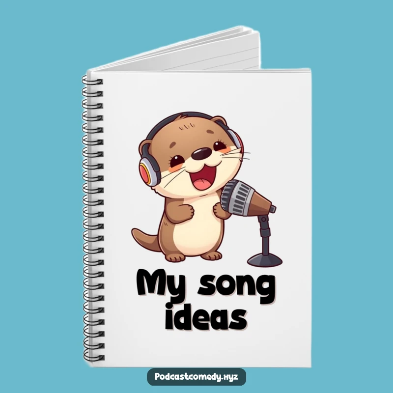 Funny Kawaii Otter Notebook: Jot Down Ideas with Musical Inspiration